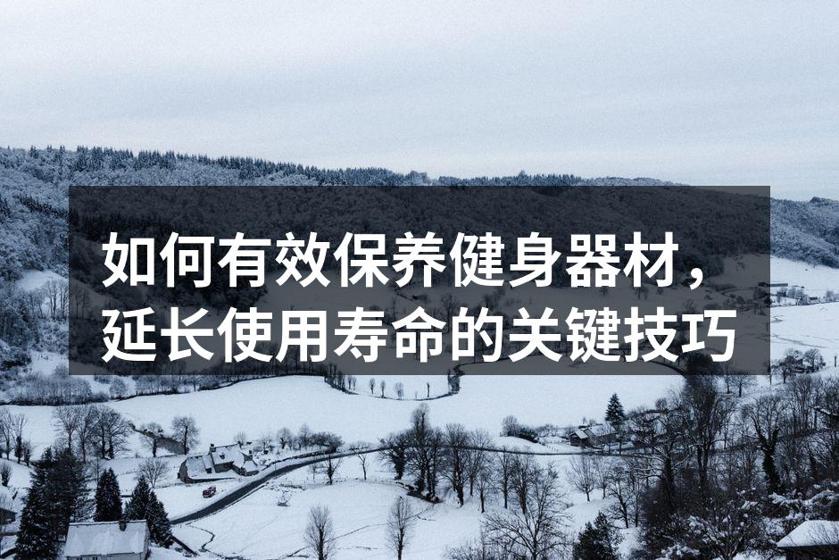 如何有效保养健身器材，延长使用寿命的关键技巧