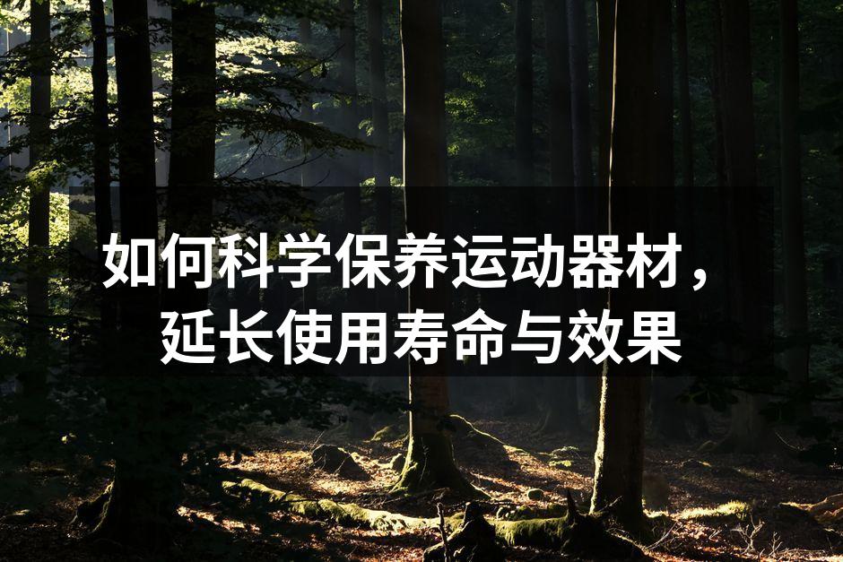 如何科学保养运动器材，延长使用寿命与效果